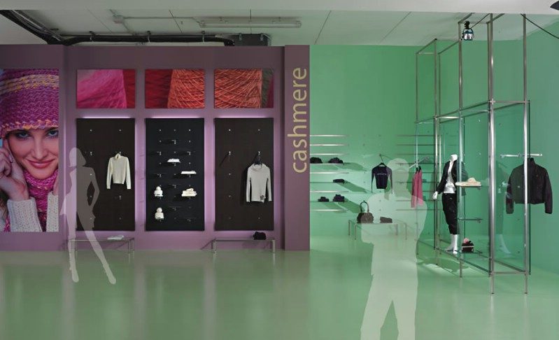 Интерьер магазинов одежды